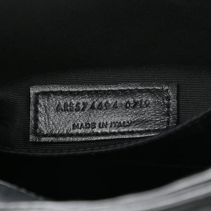 Saint Laurent Calfskin Matelasse Monogram Lou Camera Bag Black 9 of 10