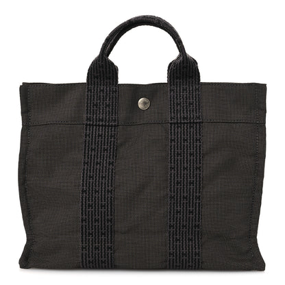 Hermes Canvas Herline PM Tote Grey 1 of 9
