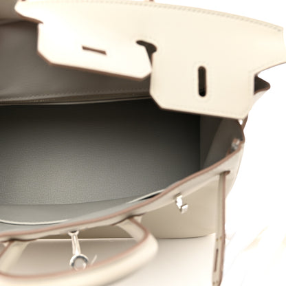 Hermes Veau Jonathan Birkin 25 Gris Perle 5 of 11