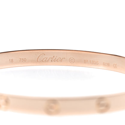 Cartier 18K Pink Gold LOVE Bracelet 18 4 of 5