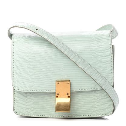 Celine Lizard Small Classic Box Flap Bag Pastel Green 1 of 8