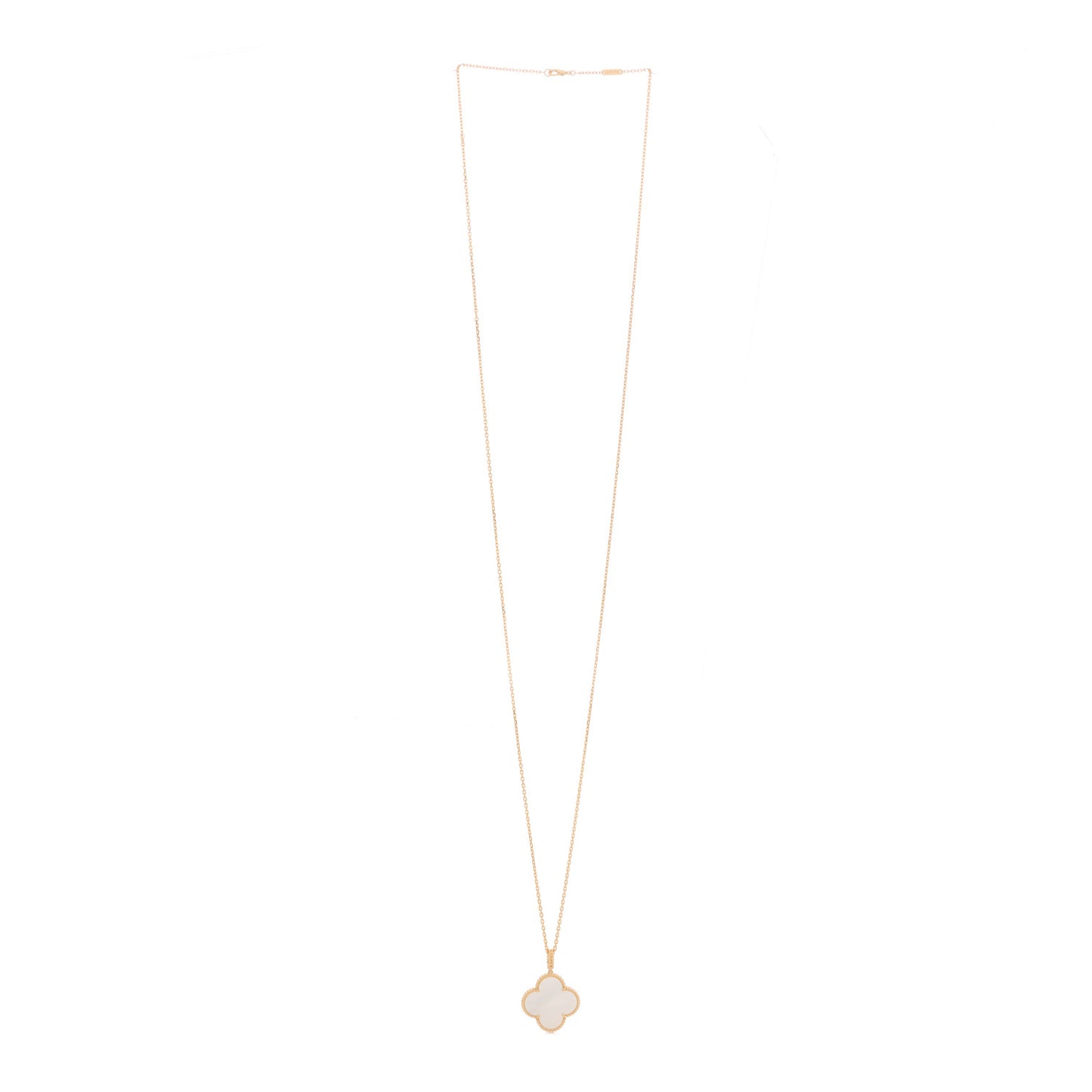 18K Yellow Gold Mother of Pearl Magic Alhambra Long Necklace