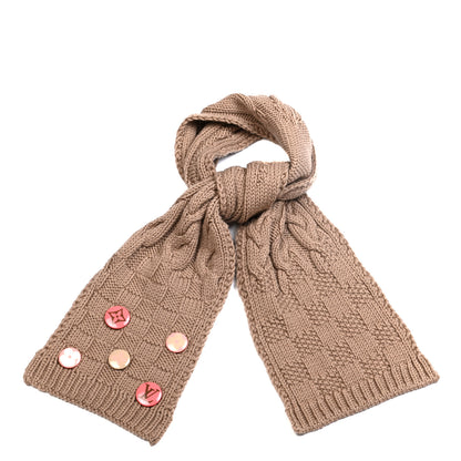 Louis Vuitton Wool Scarf Beige 1 of 4
