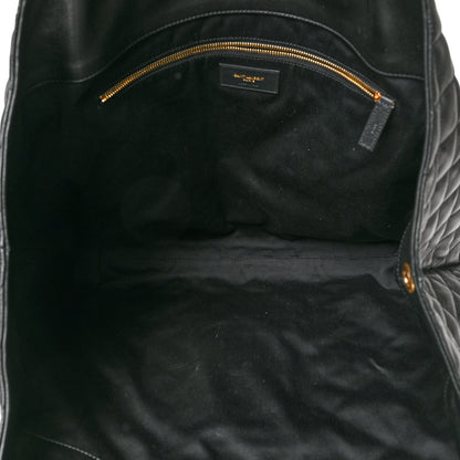 Saint Laurent Lambskin Quilted Maxi Icare Shopping Tote Black 6 of 11