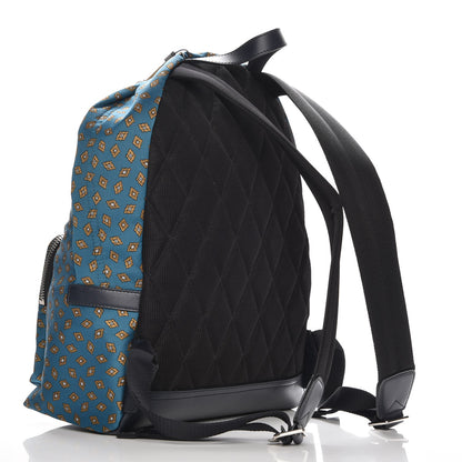 Burberry Nylon Tie Print Abbeydale Simple Backpack Dark Teal 3 of 9