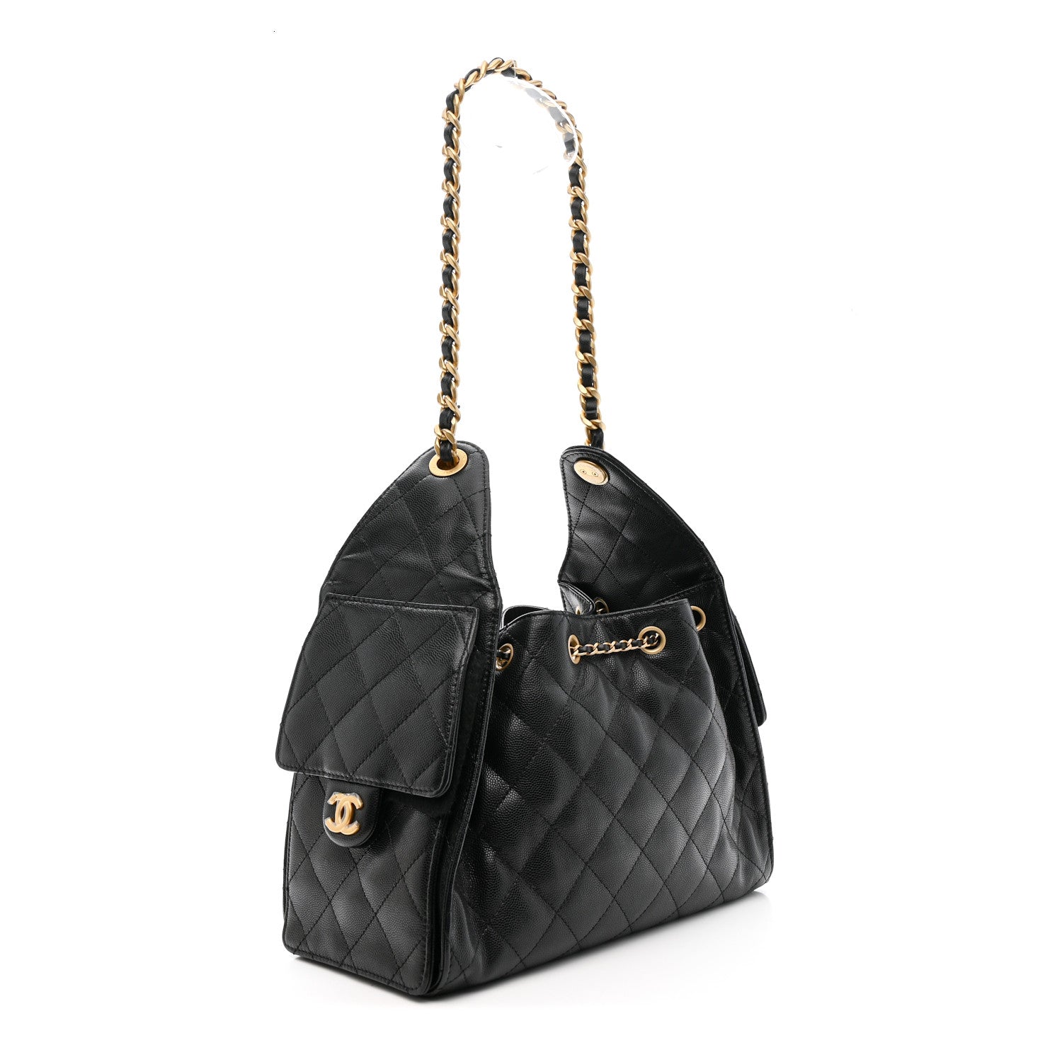 Chanel Caviar Quilted Small Chanel 25 Handbag Black Black 3 of 12