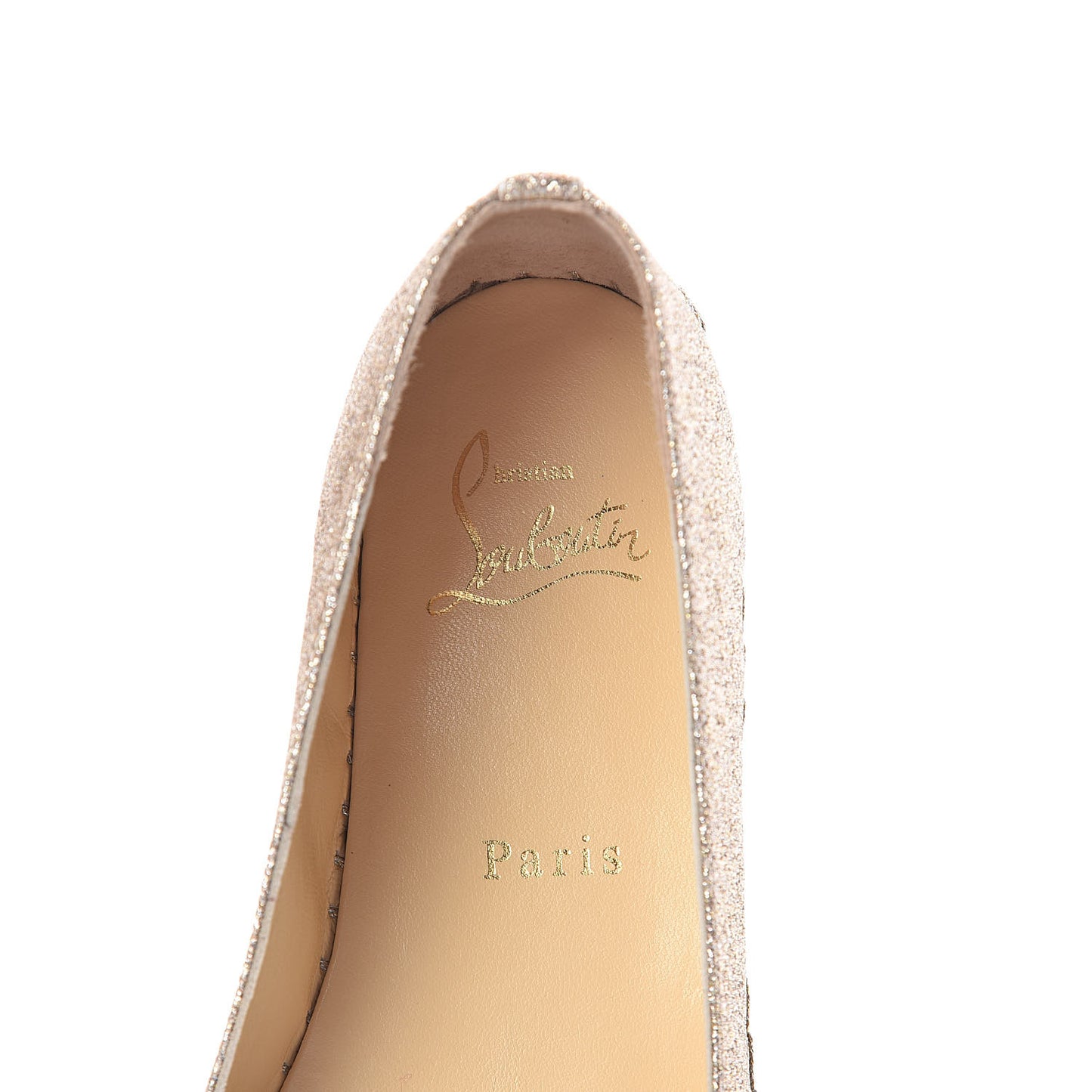 Glitter Aliochette Espadrilles 36 Platine Light Gold