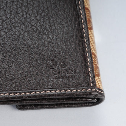 Gucci Crystal Monogram Dollar Calfskin Continental Wallet Beige Ebony Testa di Moro 6 of 7
