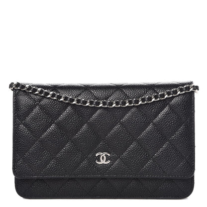 Chanel Caviar Quilted Wallet On Chain WOC Black 1 of 10