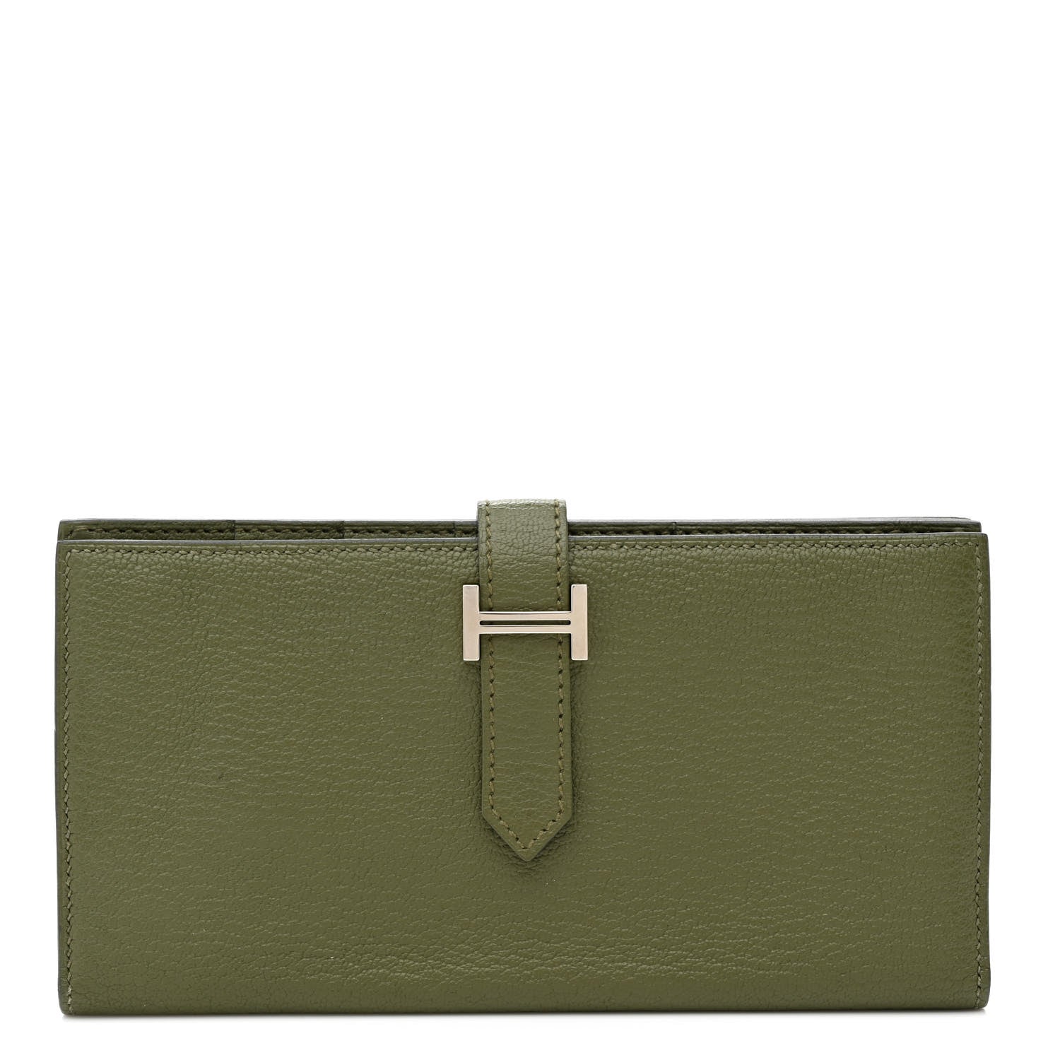 Hermes Chevre Mysore Bearn Gusset Wallet Canopee 1 of 11