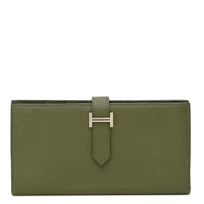 Hermes Chevre Mysore Bearn Gusset Wallet Canopee 1 of 11