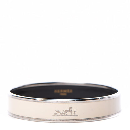 Hermes Enamel Printed Caleche Medium Bracelet 65 Pannacotta 1 of 6