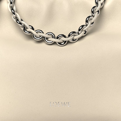 Loewe Mellow Nappa Medium Donut Chain Flamenco Knot Clutch Sea Salt 7 of 9
