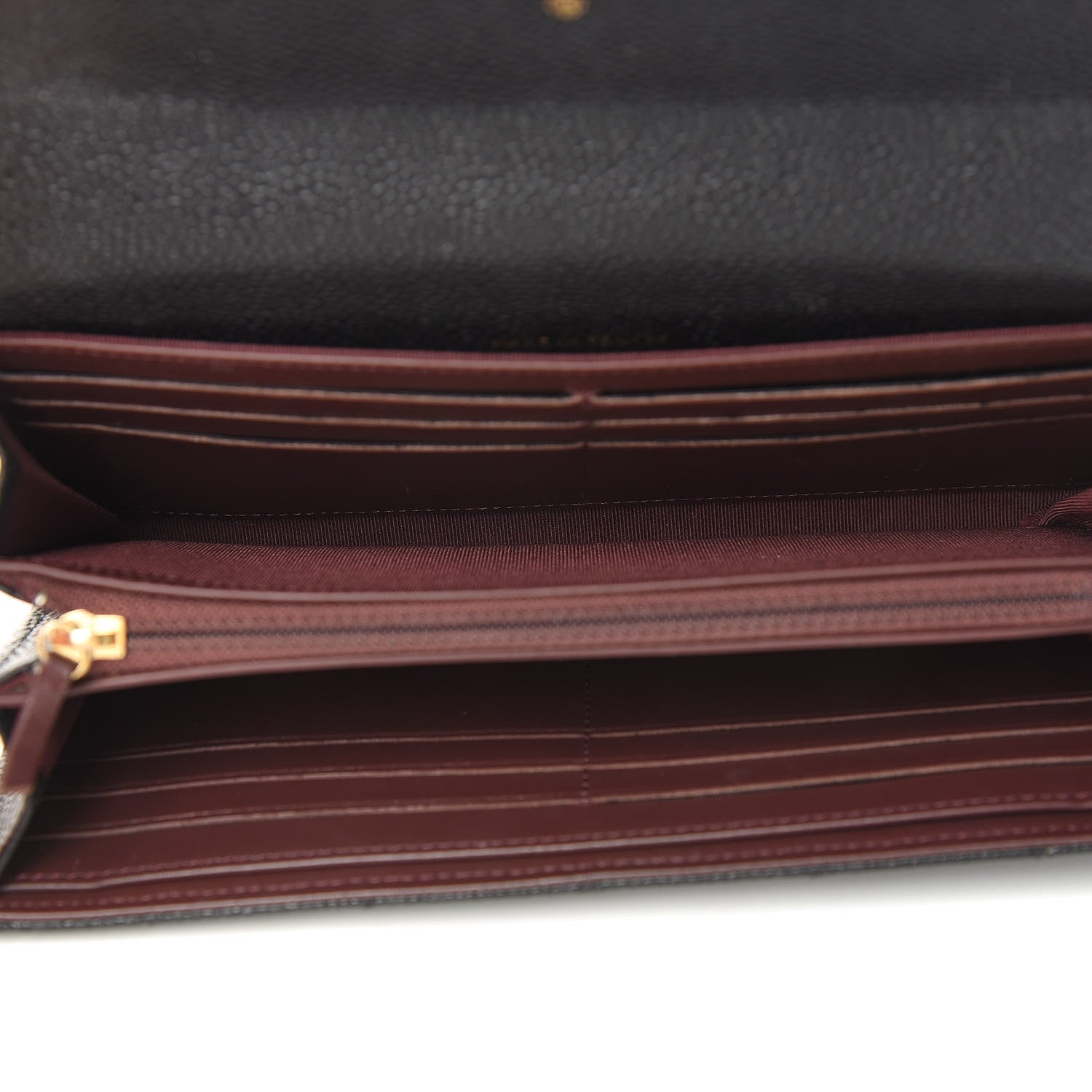 Chanel Caviar Quilted Large Gusset Flap Wallet Black 5 of 13