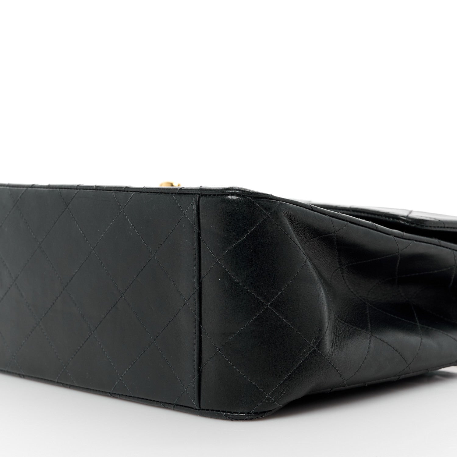 Chanel Lambskin Quilted XL Jumbo Single Flap Black 12 of 12