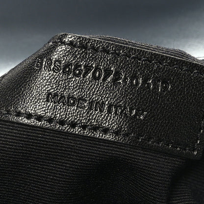 Saint Laurent Calfskin Y Quilted Monogram Toy Loulou Crossbody Bag Dark Smog 8 of 10