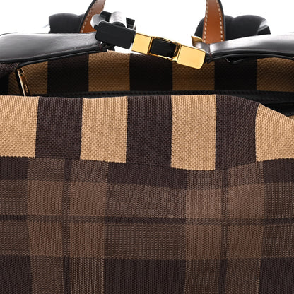 Fendi Tech Knit Tartan Forever Cross Strap Backpack 8 of 10