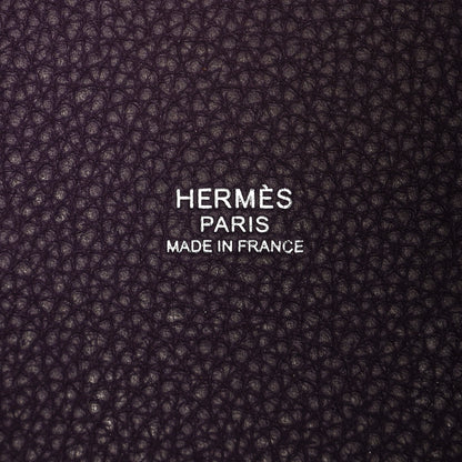 Hermes Taurillon Maurice Picotin Lock 18 PM Cassis 6 of 14