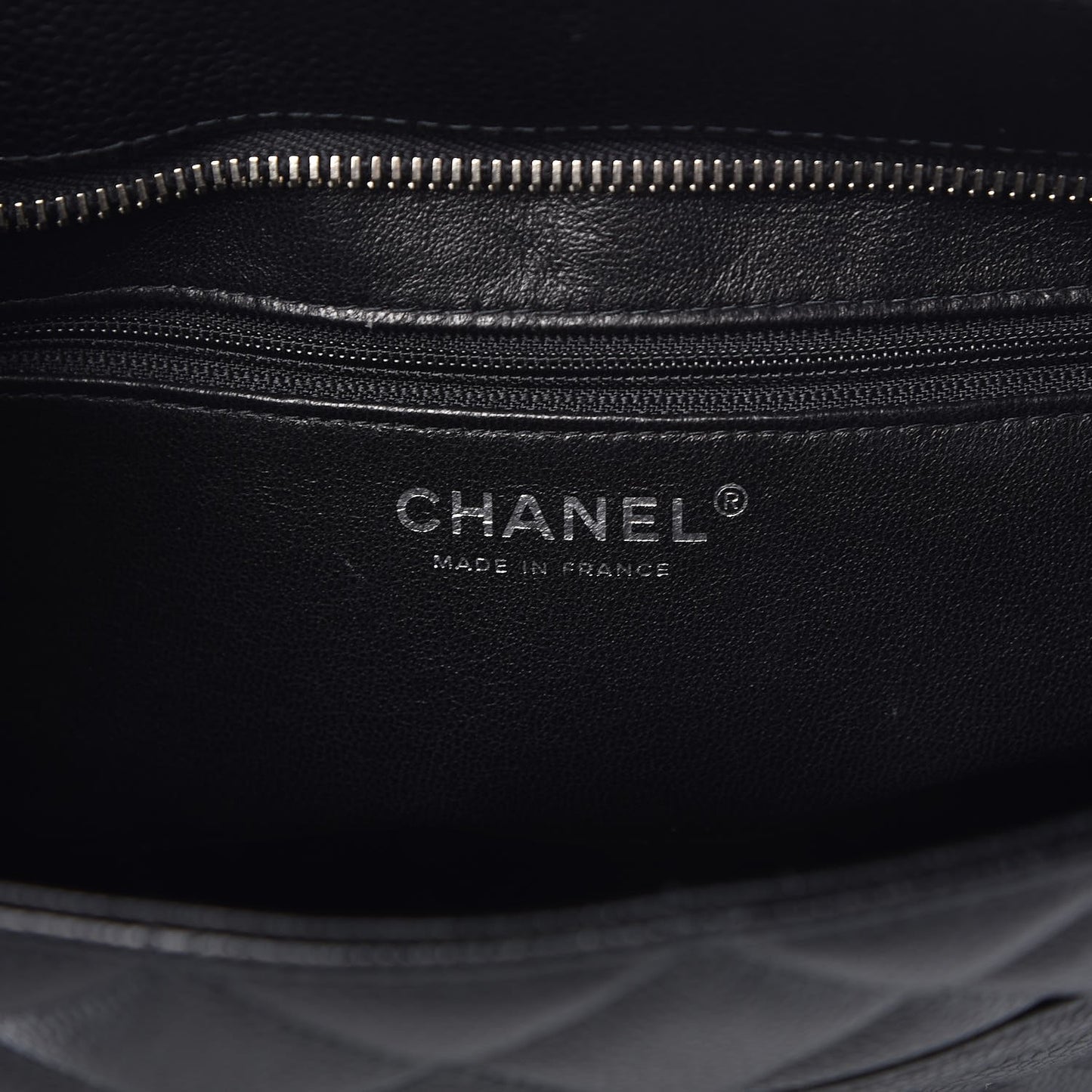 Caviar Quilted Medallion Tote Black
