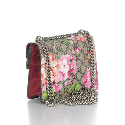 Gucci GG Supreme Monogram Blooms Mini Dionysus Shoulder Bag Beige Multicolor Dry Rose 3 of 7