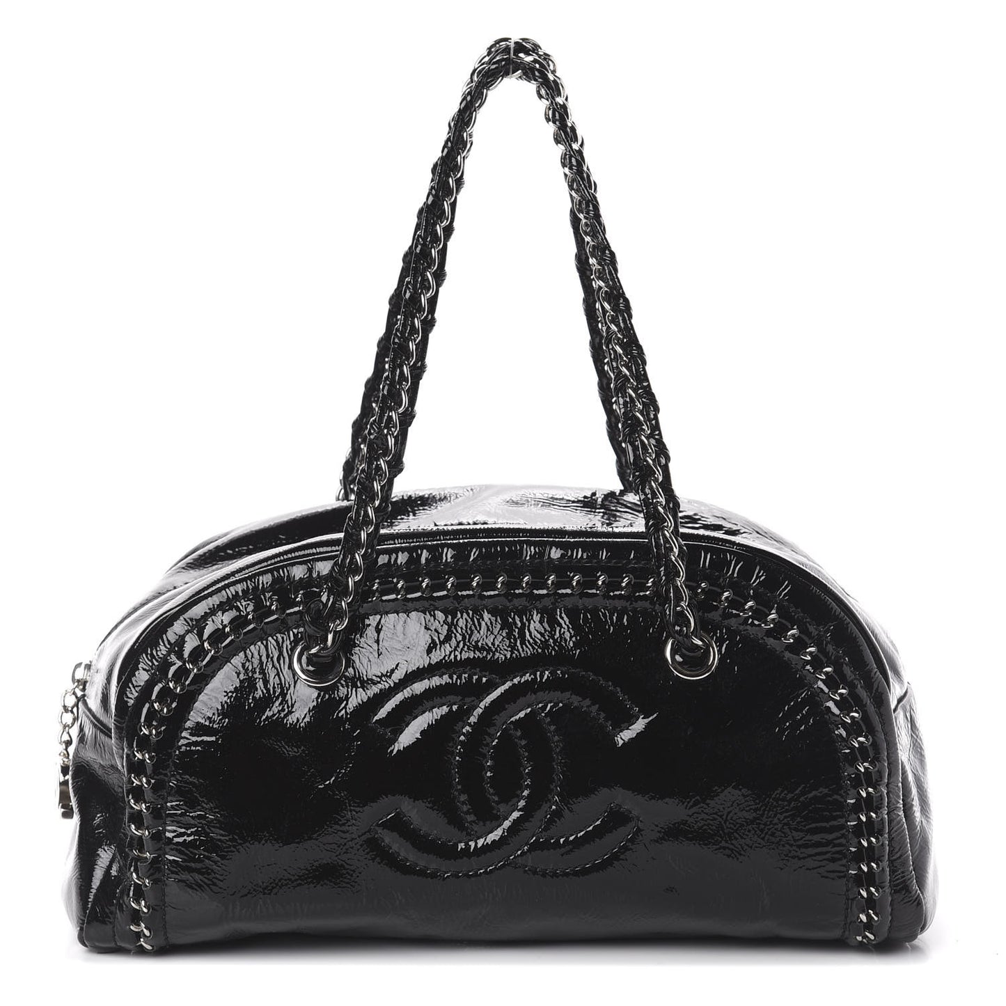 Patent Medium Luxe Ligne Bowler Black