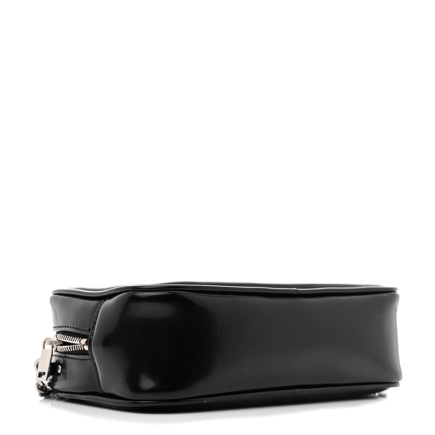 Shiny Calfskin Monogram Mini Lou Camera Bag Black