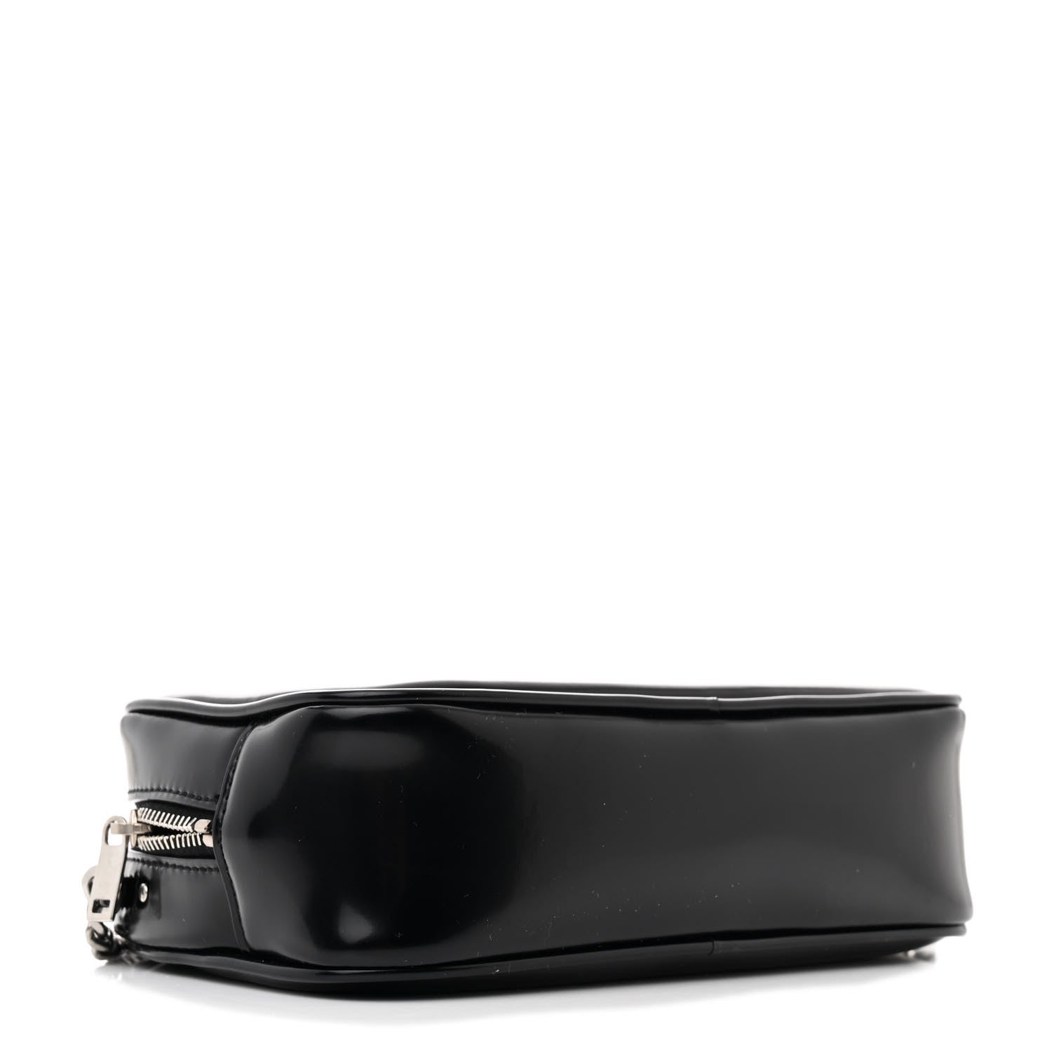 Saint Laurent Shiny Calfskin Monogram Mini Lou Camera Bag Black 4 of 11