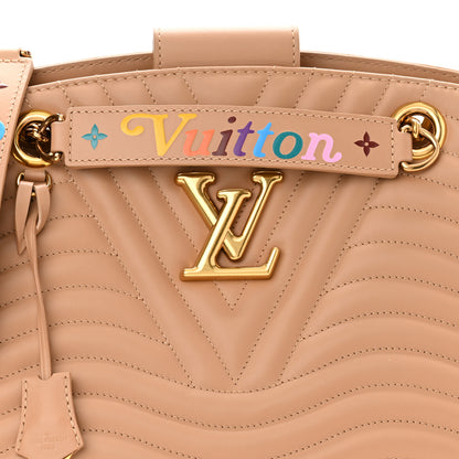 Louis Vuitton Calfskin New Wave Chain Tote Noisette 7 of 9