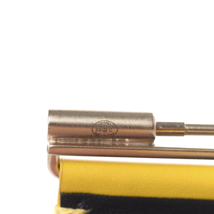 Chanel Calfskin CC Wide Cuff M Yellow 3 of 6