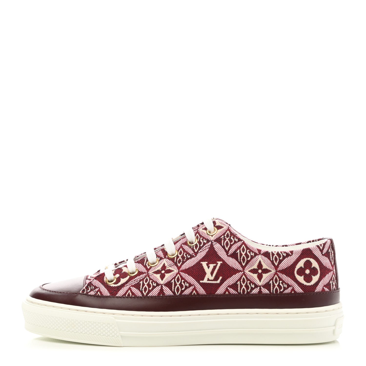Louis Vuitton Jacquard Since 1854 Stellar Sneakers 37.5 Bordeaux 1 of 8