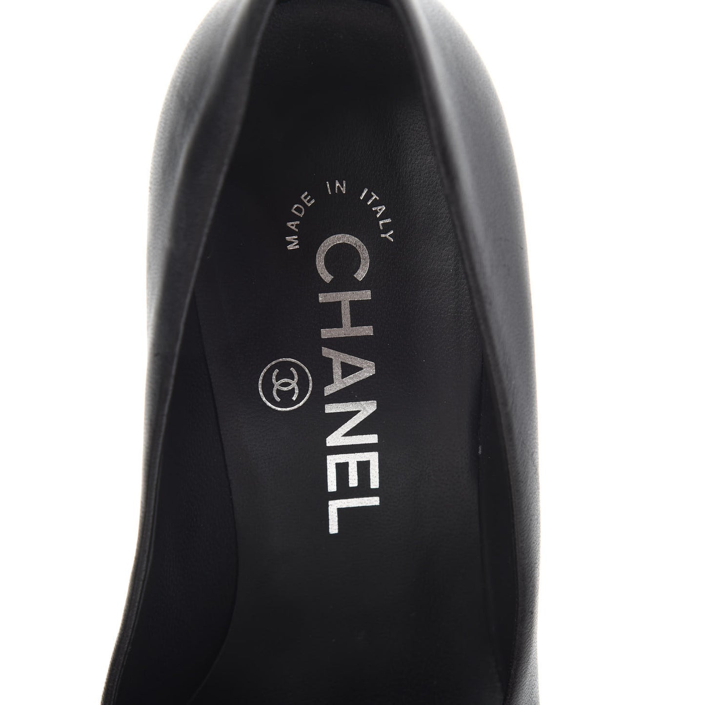 Lambskin Camellia Pumps 35.5 Black