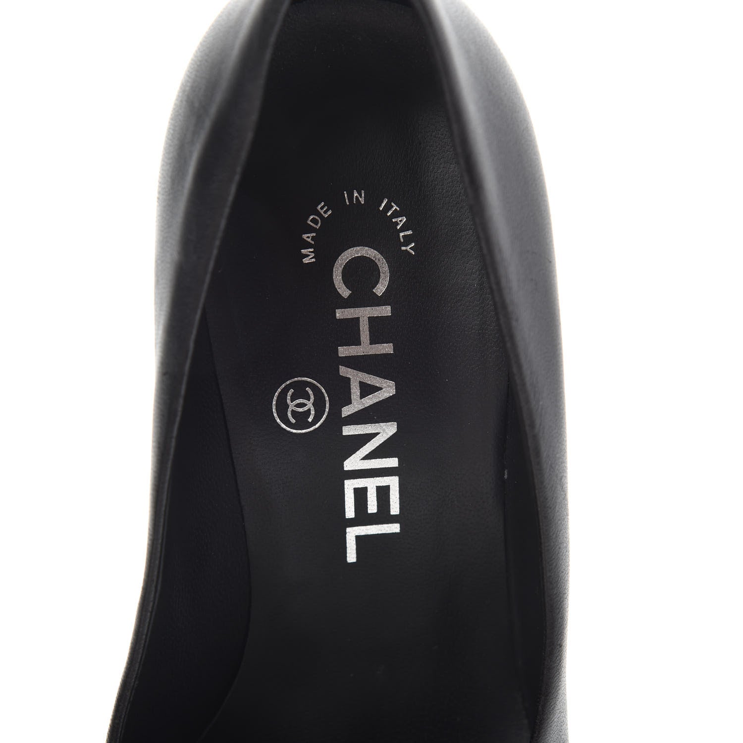 Chanel Lambskin Camellia Pumps 35.5 Black 8 of 12