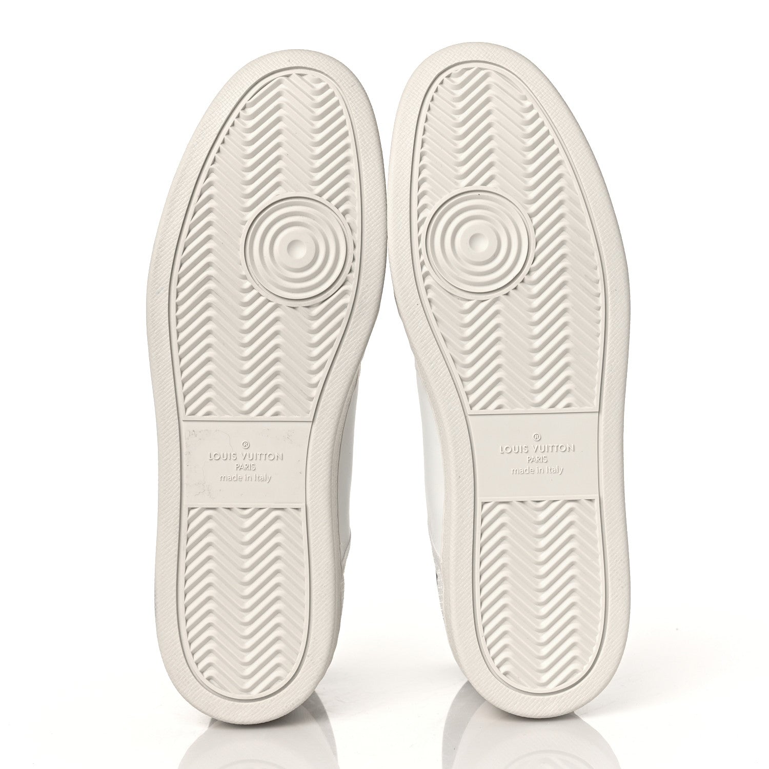 Louis Vuitton Monogram Calfskin Rivoli High Top Sneakers 10 White 5 of 8