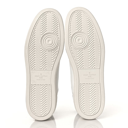 Louis Vuitton Monogram Calfskin Rivoli High Top Sneakers 10 White 5 of 8