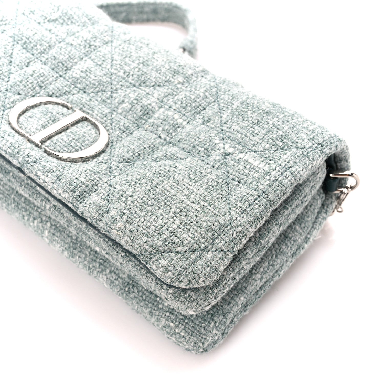 Christian Dior Canvas Macrocannage Caro Pouch Green Multicolor 11 of 11