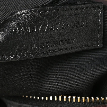 Saint Laurent Tie Dye Wool Quilted Small Loulou Puffer Monogram Chain Satchel Yellow Pacific Blue Dark Pecan 7 of 10