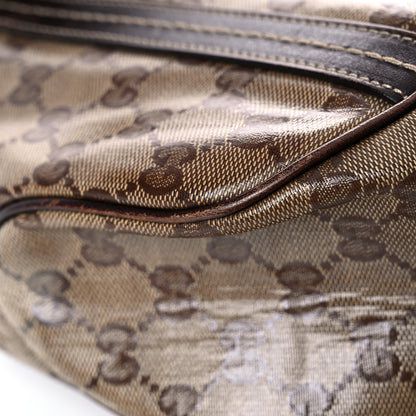 Gucci Crystal Monogram Duchessa Flap Shoulder Bag Dark Brown 10 of 29