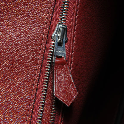 Hermes Box Calfskin Birkin 35 Rouge H 9 of 10