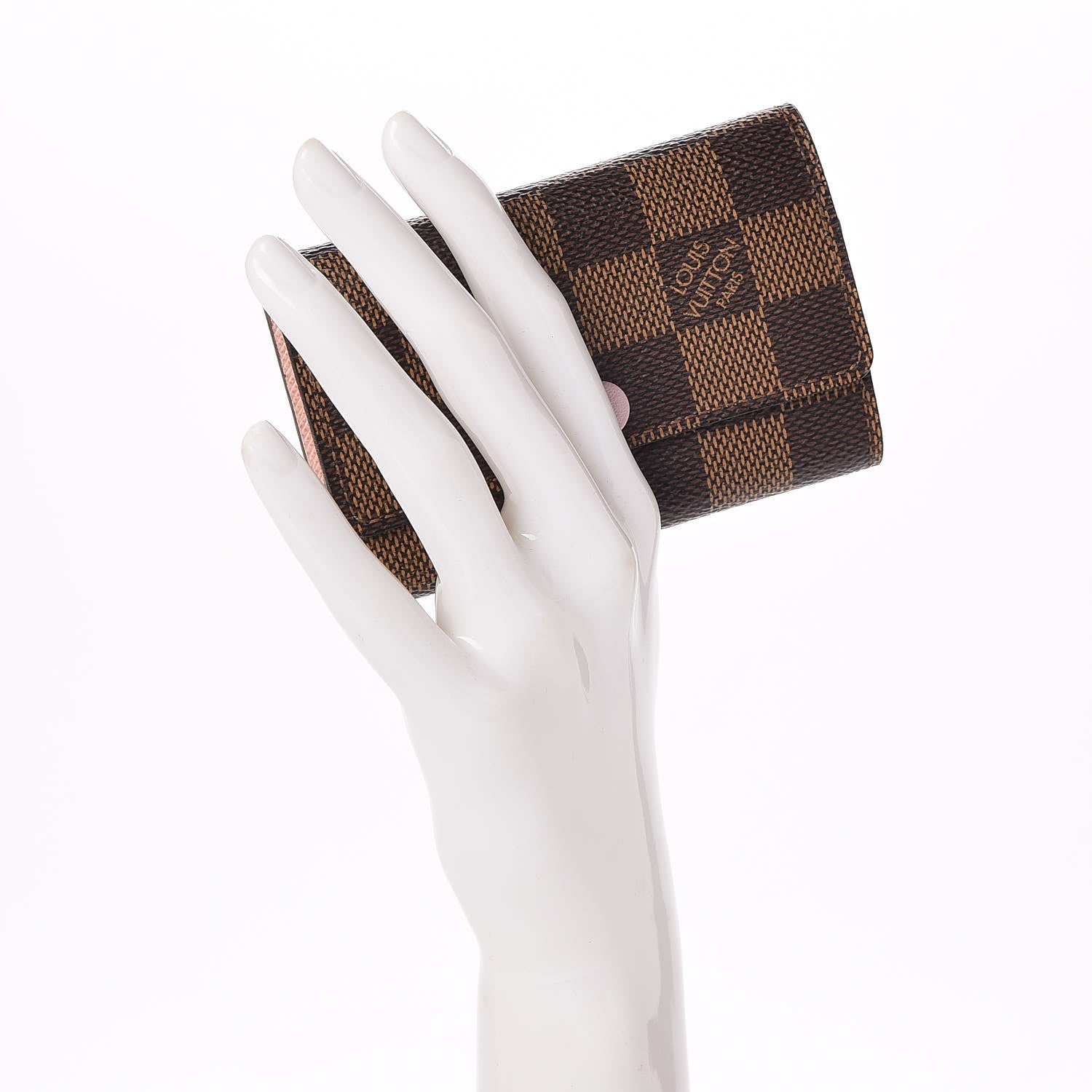 Louis Vuitton Damier Ebene Multicles 6 Key Holder Rose Ballerine 2 of 9