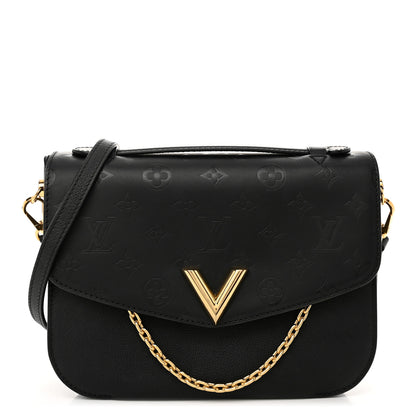 Louis Vuitton Calfskin Monogram Very Messenger Black 1 of 10