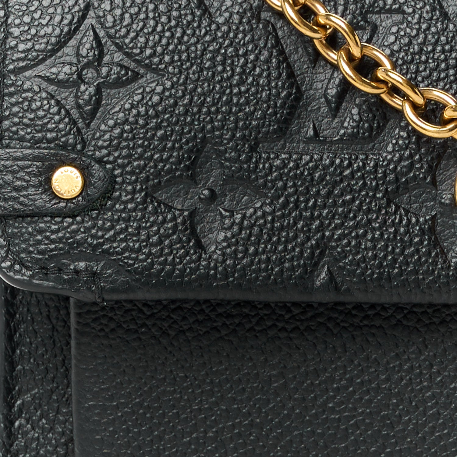 Louis Vuitton Empreinte Vavin Chain Wallet Black 8 of 11