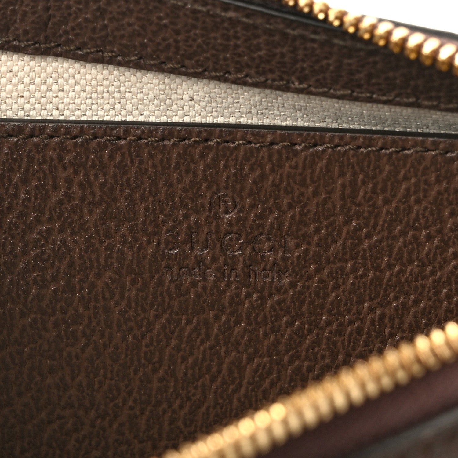 Gucci GG Supreme Monogram Textured Dollar Calfskin Small Ophidia Hobo Beige Ebony New Acero 6 of 11