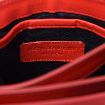 Alexander McQueen Calfskin Small Twin Skull Chain Crossbody Red 9 of 10