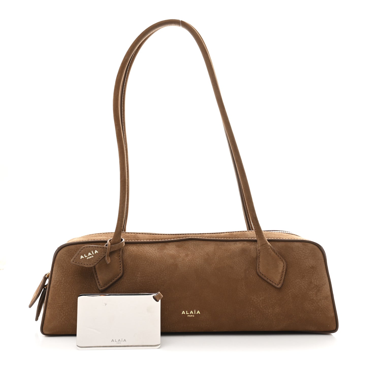Nubuck Medium Le Teckel Bag Terre D'Ombre