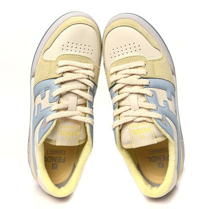 Fendi Suede Vitello Fendi Match Low Top Sneakers 41 Straw Azzurro Poison Connecticut 2 of 10