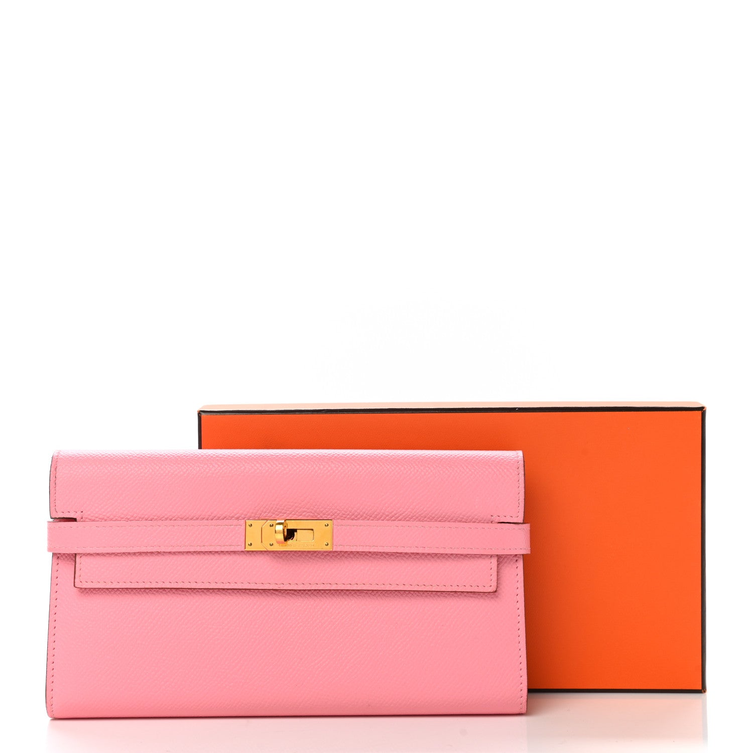 Hermes Epsom Kelly Longue Wallet Rose Confetti 15 of 18