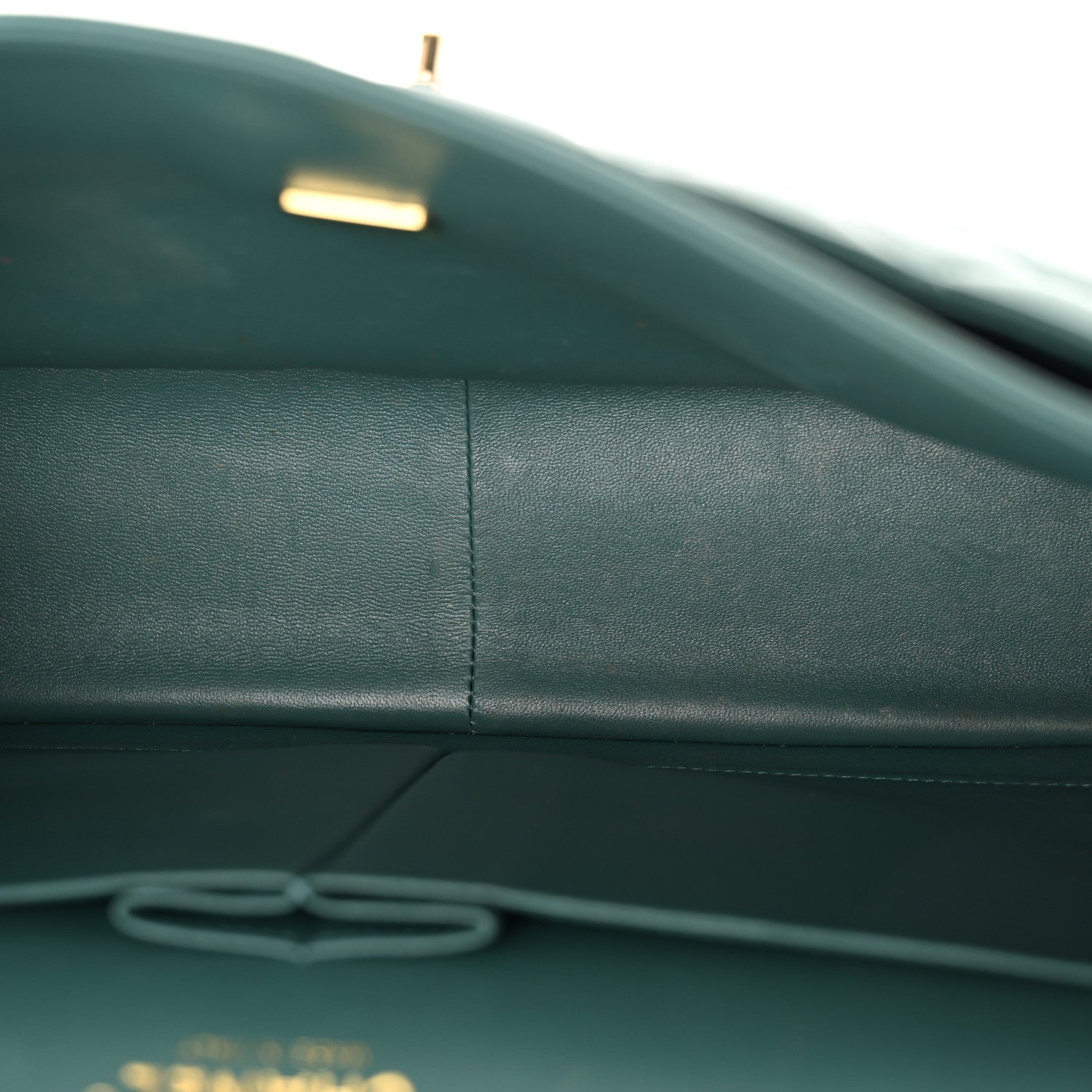 Chanel Lambskin Quilted Jumbo Double Flap Green 11 of 18