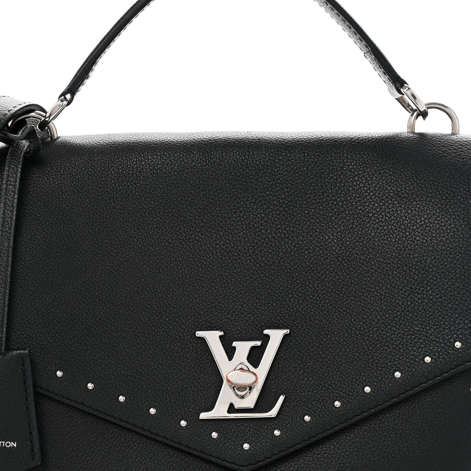 Louis Vuitton Soft Calfskin My Lockme Studs Black 1887002