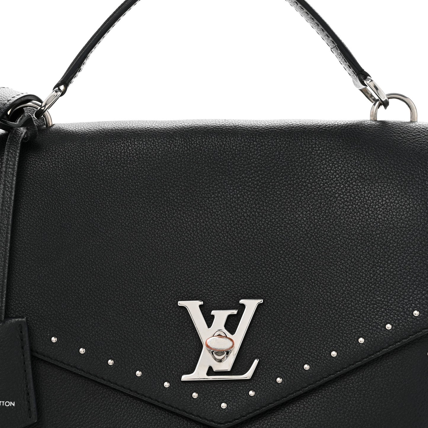 Soft Calfskin My Lockme Studs Black