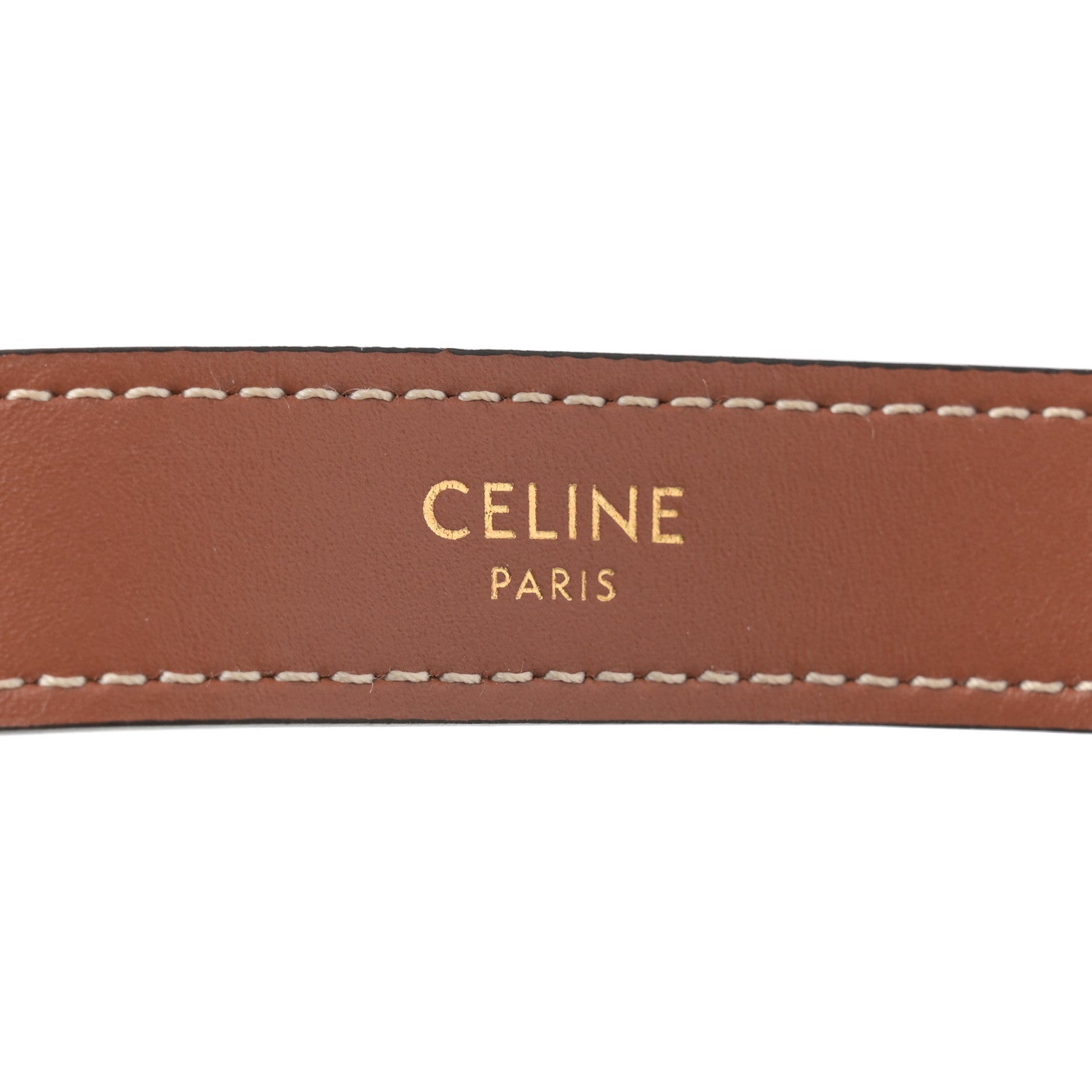 Celine Triomphe Canvas Calfskin Ava Shoulder Bag Tan 6 of 11